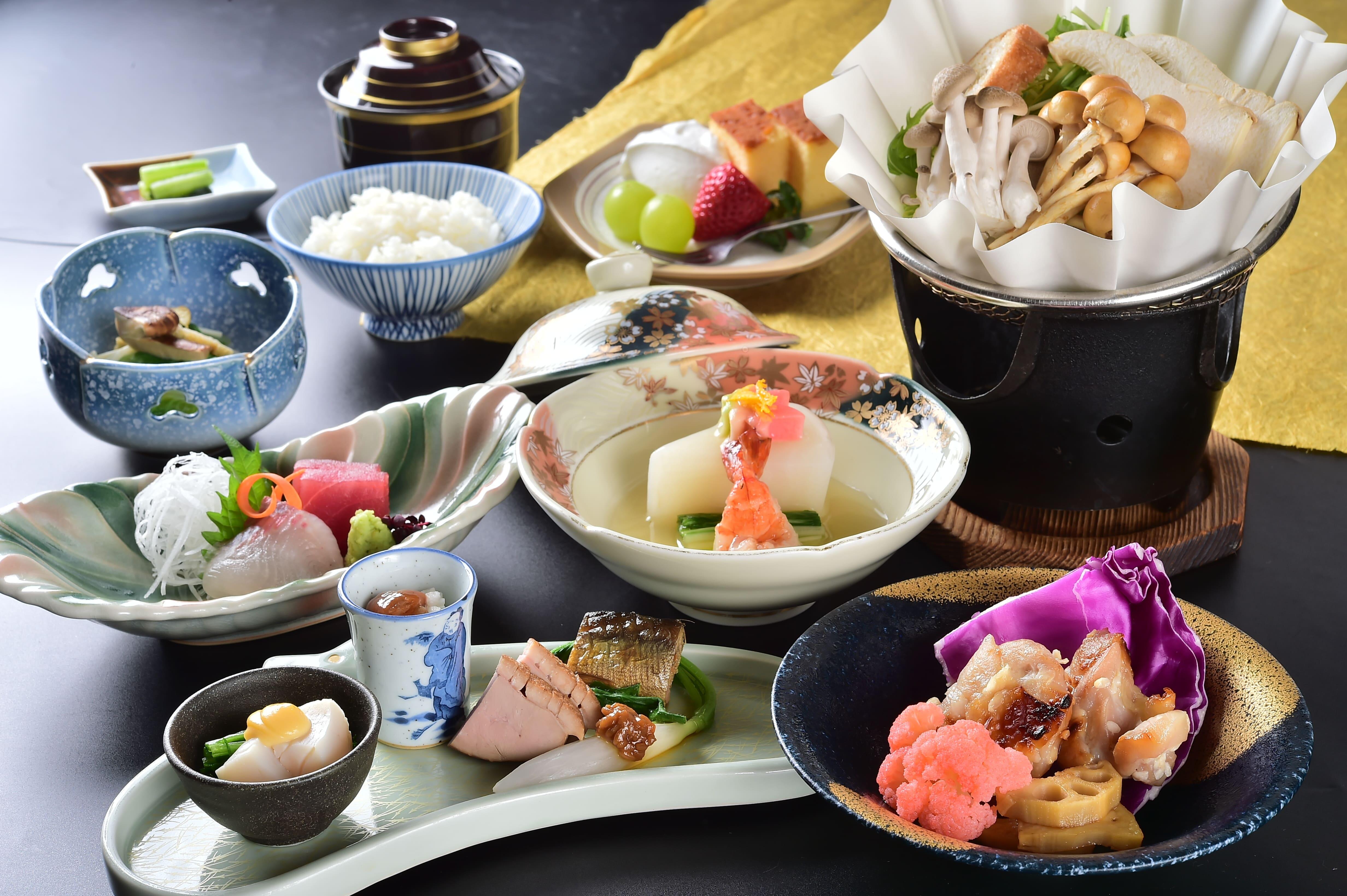 料理長が腕を振るう季節の会席を～諏訪湖荘しなの会席プラン