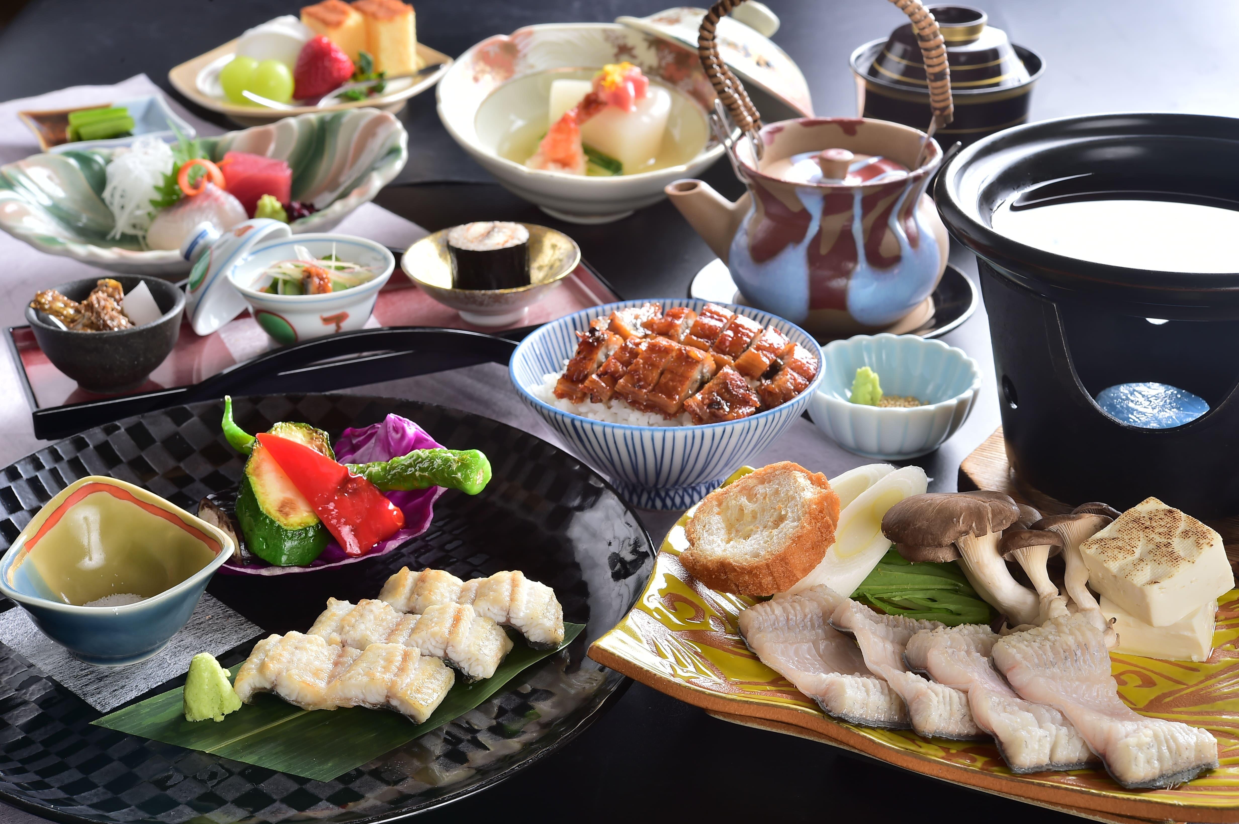 諏訪湖荘オリジナル鰻づくし会席プラン